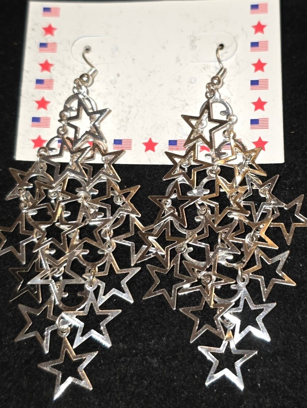 Cascading Star Dangle Earrings